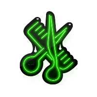 چراغ دیواری نئون دیزاین طرح Barber-BL_GR