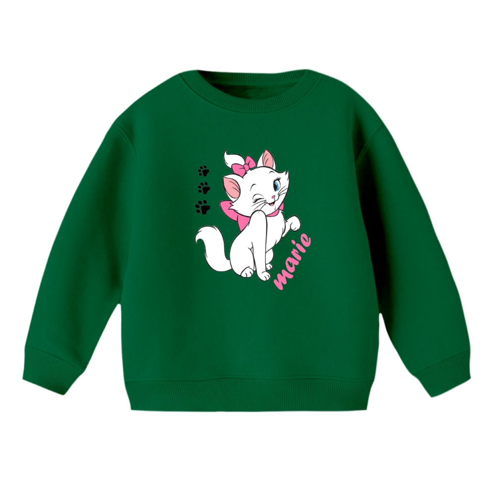 سویشرت بچگانه مدل گربه اشرافی کد 1 رنگ سبز