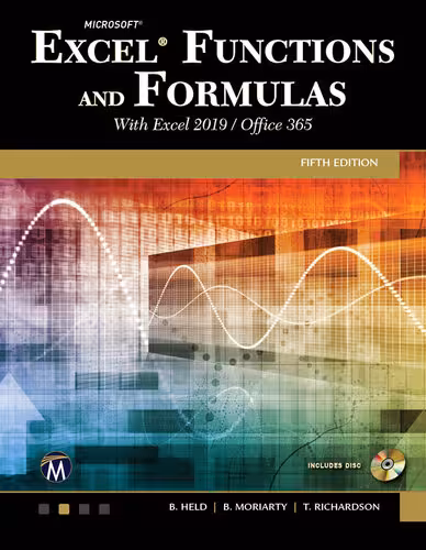 خرید و دانلود نسخه کامل کتاب Microsoft Excel Functions and Formulas With Excel 2019 / Office 365