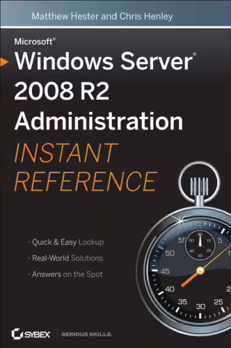 خرید و دانلود نسخه کامل کتاب Microsoft Windows Server 2008 R2 Administration Instant Reference