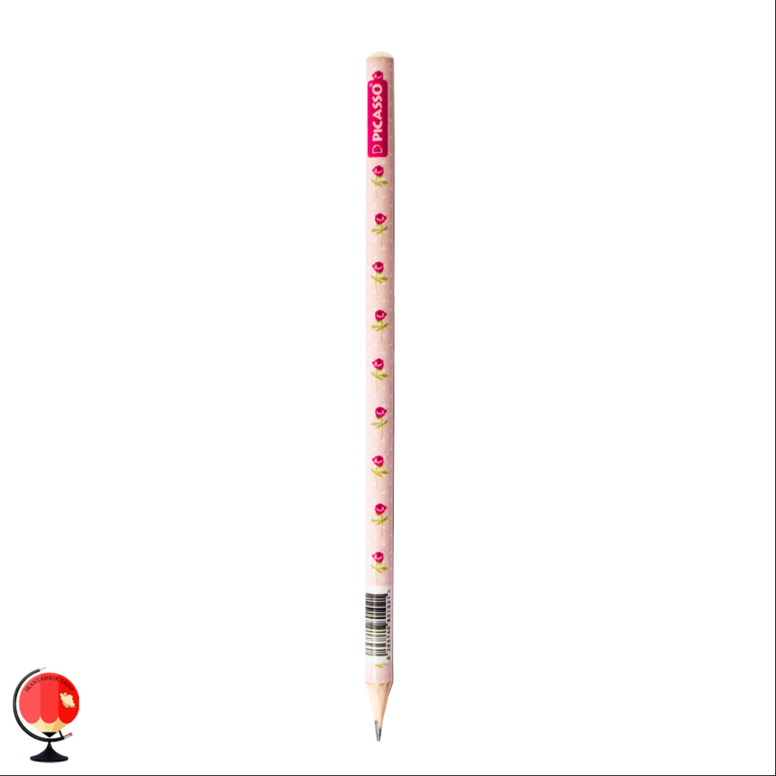 مداد مشکی پیکاسو HB طرح گل کد 1281