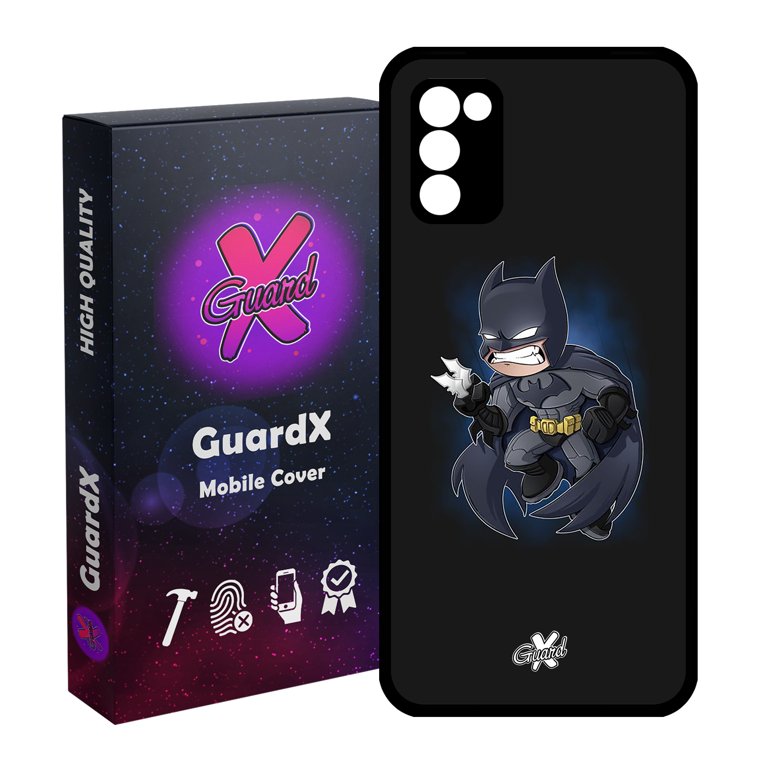 کاور گارد ایکس طرح Batman مدل Glass10049 مناسب برای گوشی موبایل سامسونگ Galaxy A03s