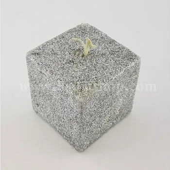 شمع مکعب اکلیلی نقره ای 5-5