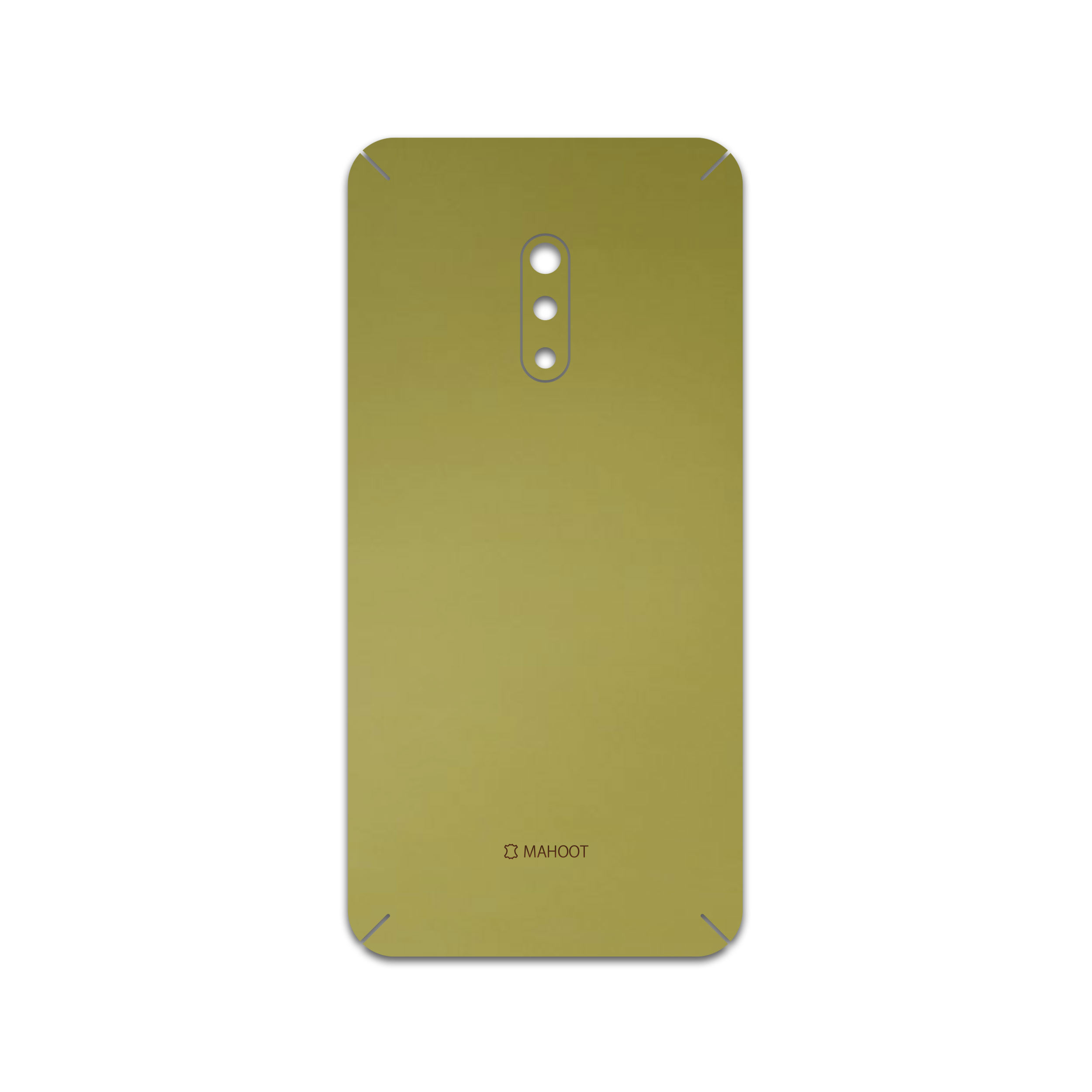 برچسب پوششی ماهوت مدل Matte-Gold مناسب برای گوشی موبایل اپو Realme X