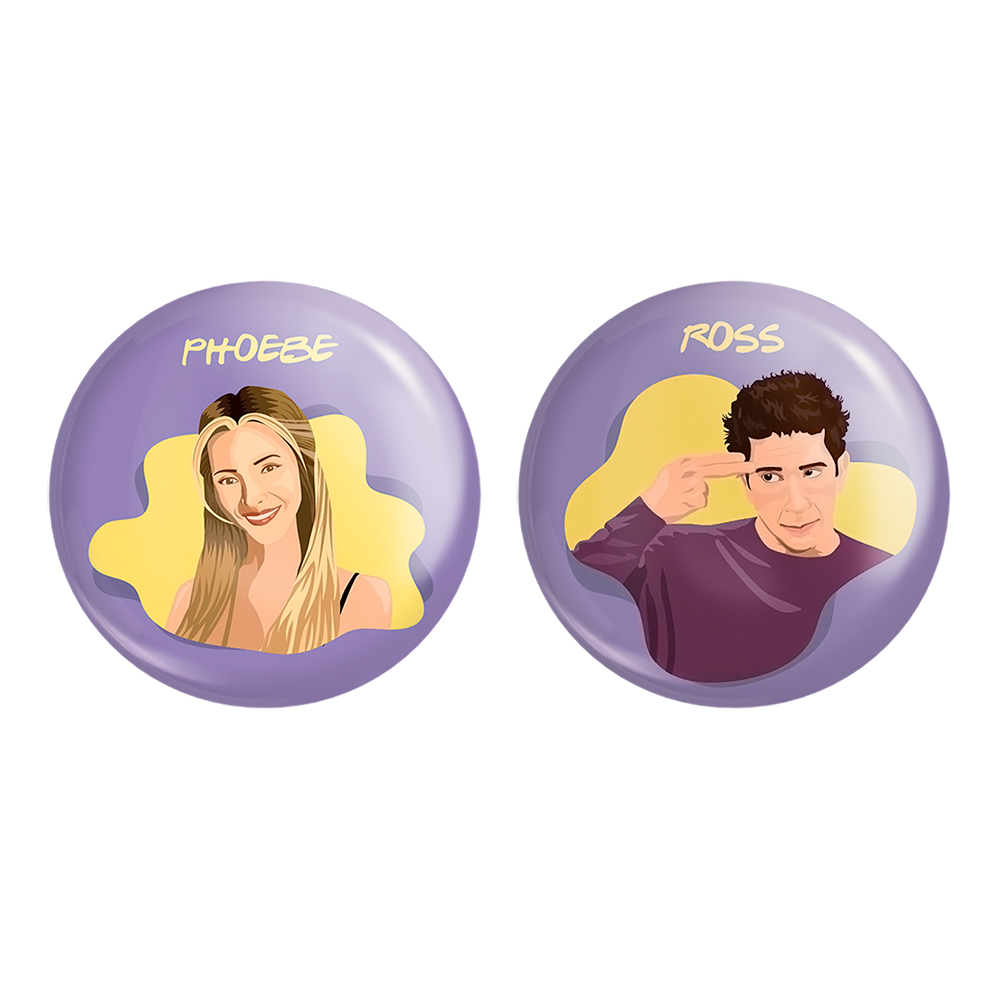 پیکسل خندالو مدل سریال فرندز Friends کد 39043905 مجموعه 2 عددی