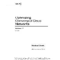 خرید و دانلود نسخه کامل کتاب Optimizing Converged Cisco Networks. Student Guide