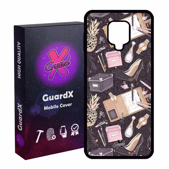 کاور گارد ایکس طرح دخترانه مدل Glass10310 مناسب برای گوشی موبایل شیائومی Redmi Note 9S / Note 9 Pro / Note 9 Pro Max
