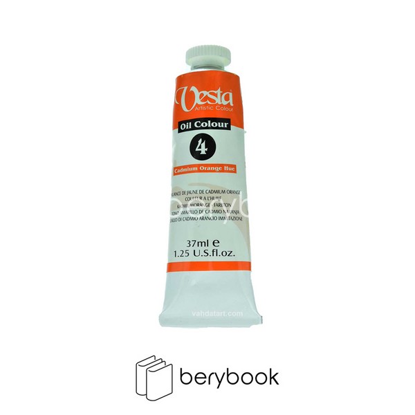 vesta / وستا / رنگ روغن / 37میل / 4 / cadmium orange hue