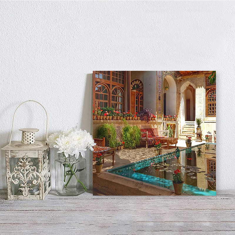 تابلو شاسی صبا طرح مدل خانه سنتی ایرانی  کد M178 | دنیای قاب