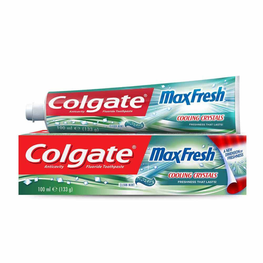 کول گیت خمیر دندان 100 میل مدل مکس فرش سبز MAX FRESH CLEAN MINT