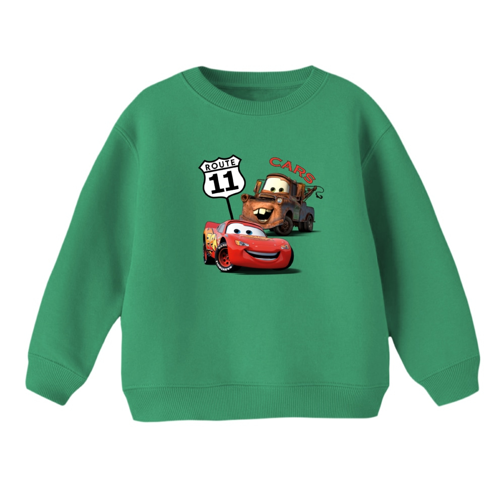 سویشرت بچگانه مدل ماشین ها کد 6 رنگ سبز