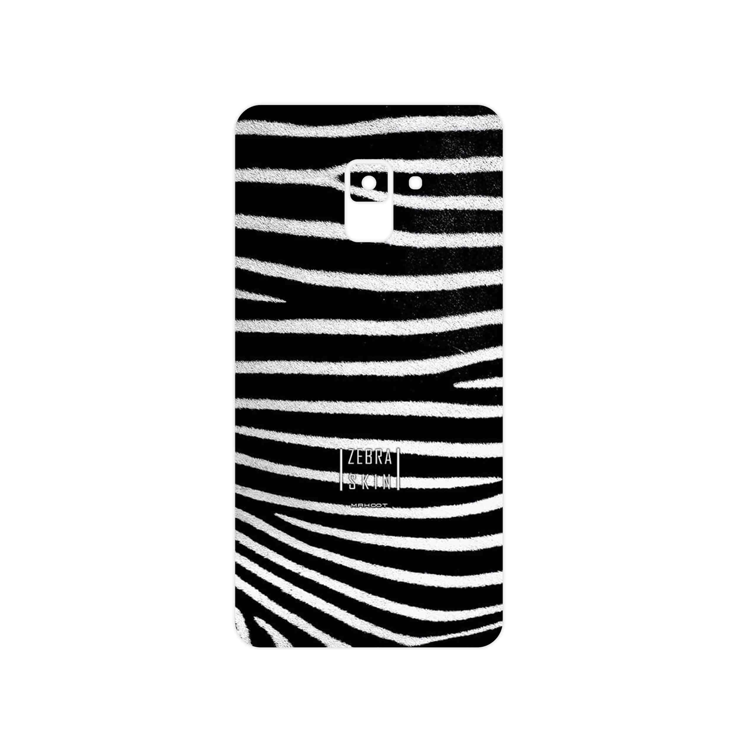 برچسب پوششی ماهوت مدل Zebra Skin مناسب برای گوشی موبایل سامسونگ Galaxy A8 Plus 2018