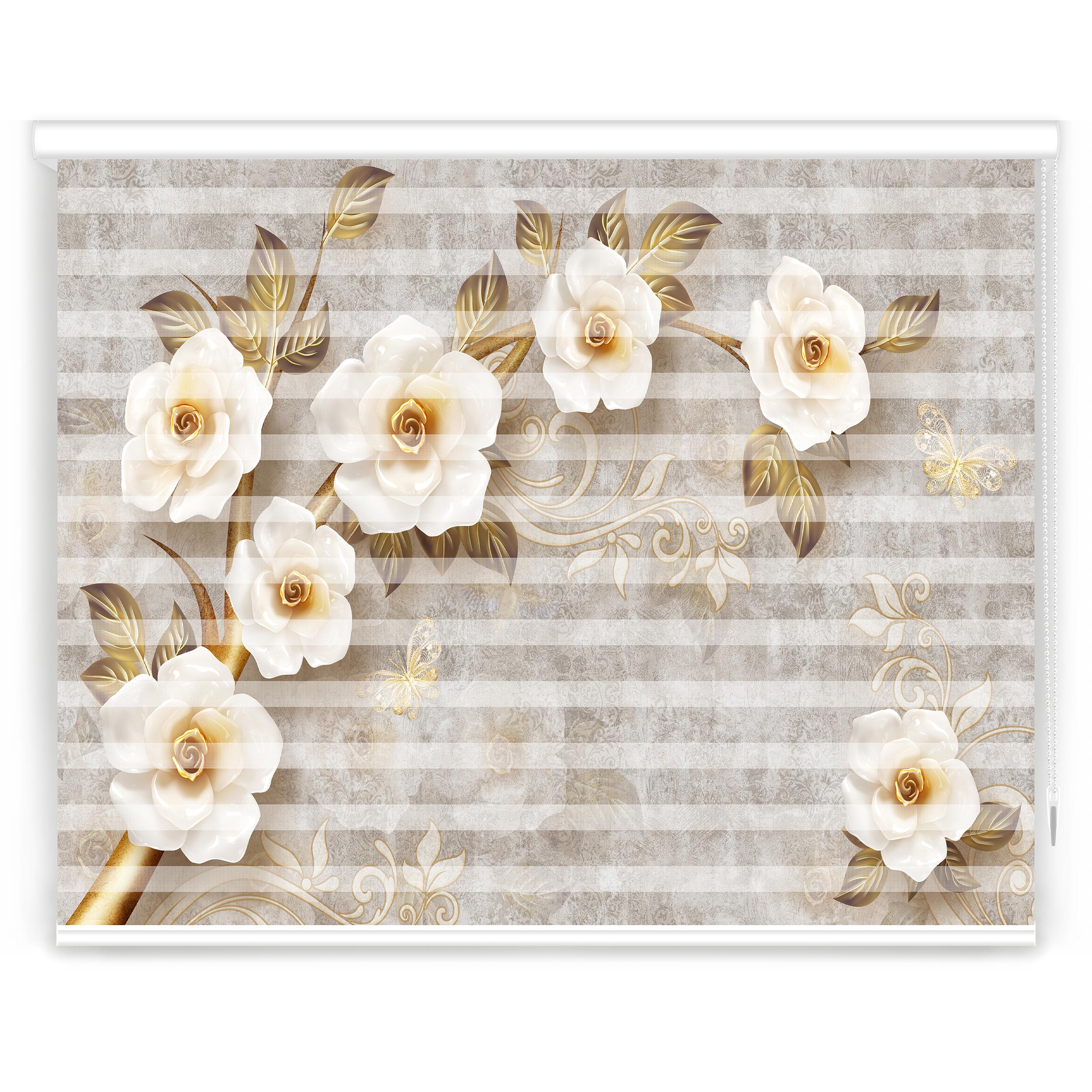 پرده زبرا مدل F-7333 سایز 200x180 سانتی متر