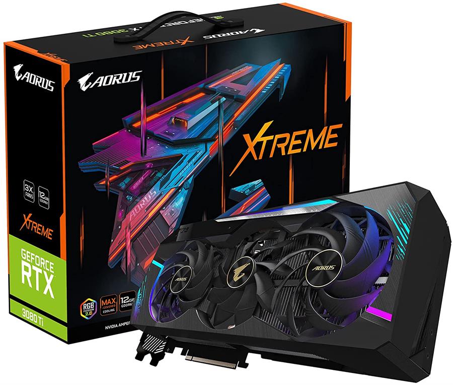 کارت گرافیک  گیگابایت مدل AORUS GeForce RTX™ 3080 Ti XTREME 12G حافظه 12 گیگابایت