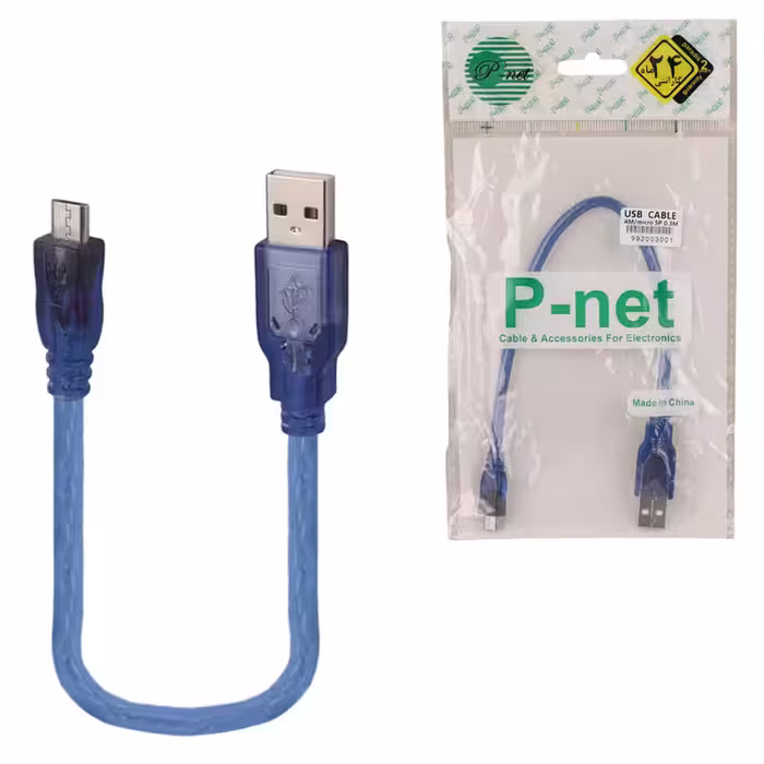 کابل کوتاه میکرو یو اس بی P-Net 30cm