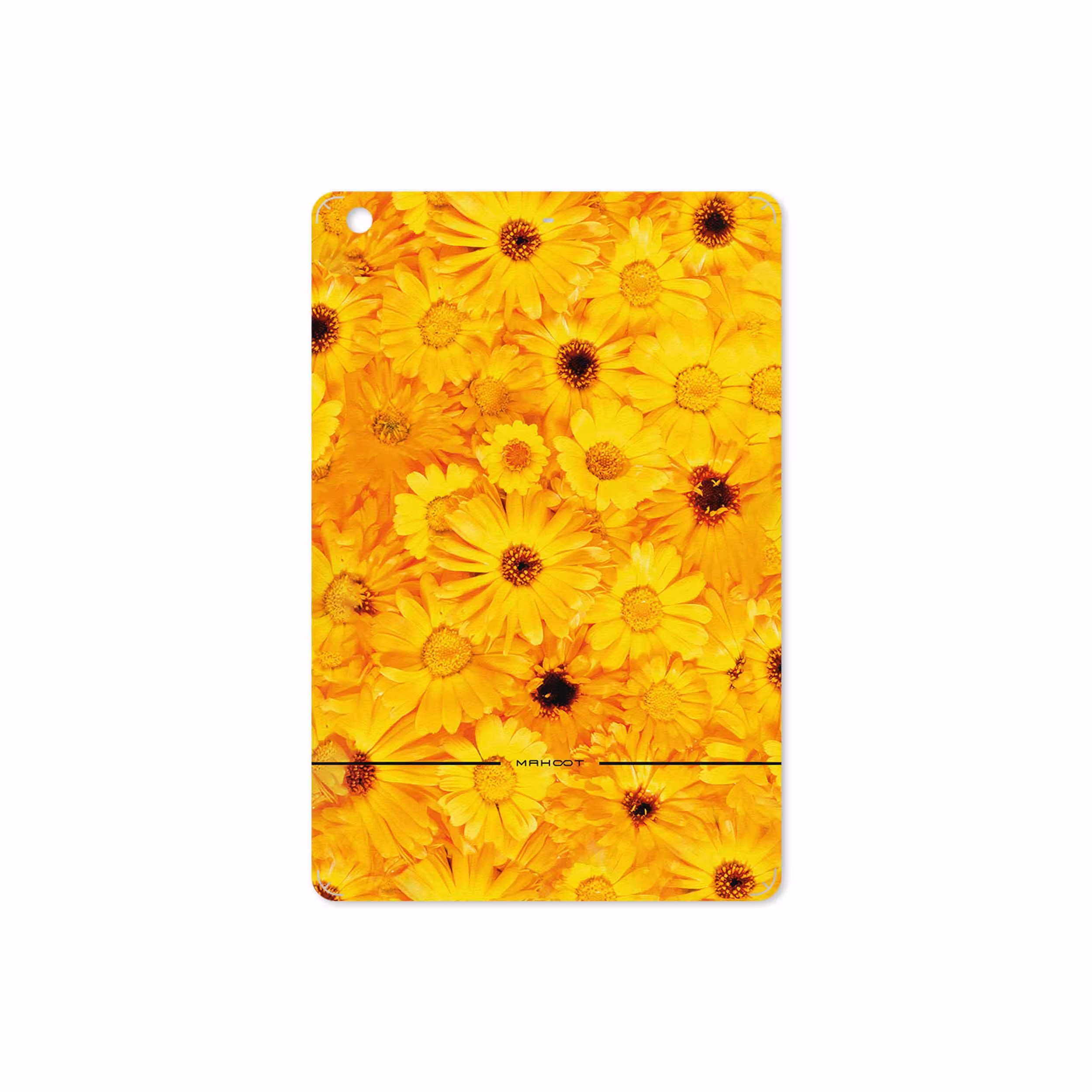 برچسب پوششی ماهوت مدل Yellow-Flower مناسب برای تبلت اپل iPad mini 2 2013 A1490