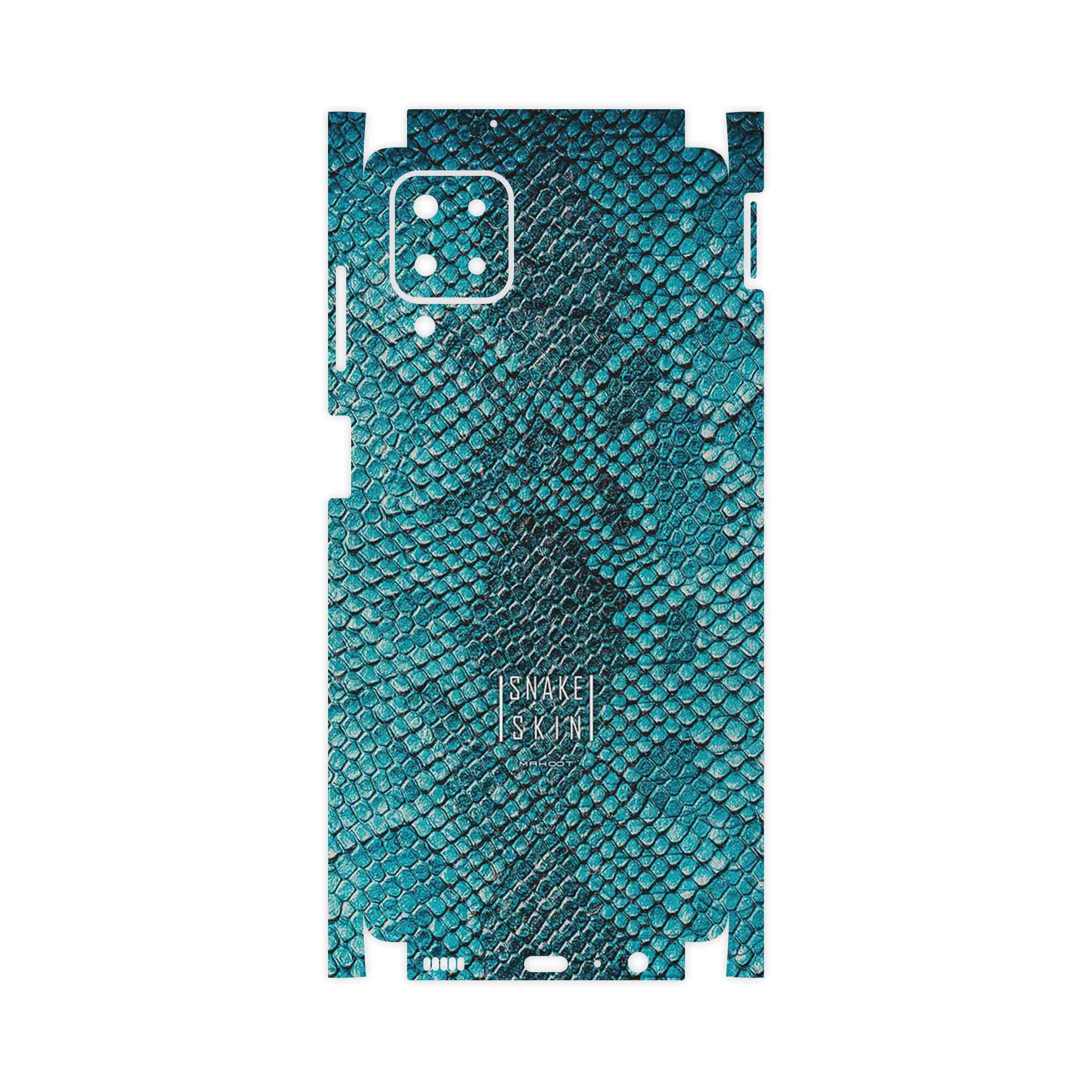 برچسب پوششی ماهوت مدل Blue Snake Skin-FullSkin مناسب برای گوشی موبایل سامسونگ Galaxy F12
