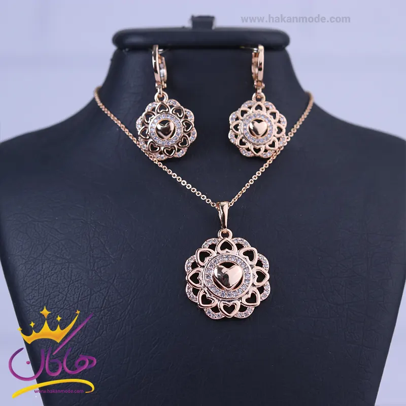 نیم ست استیل زنانه قلب خورشید | کد XP 46194