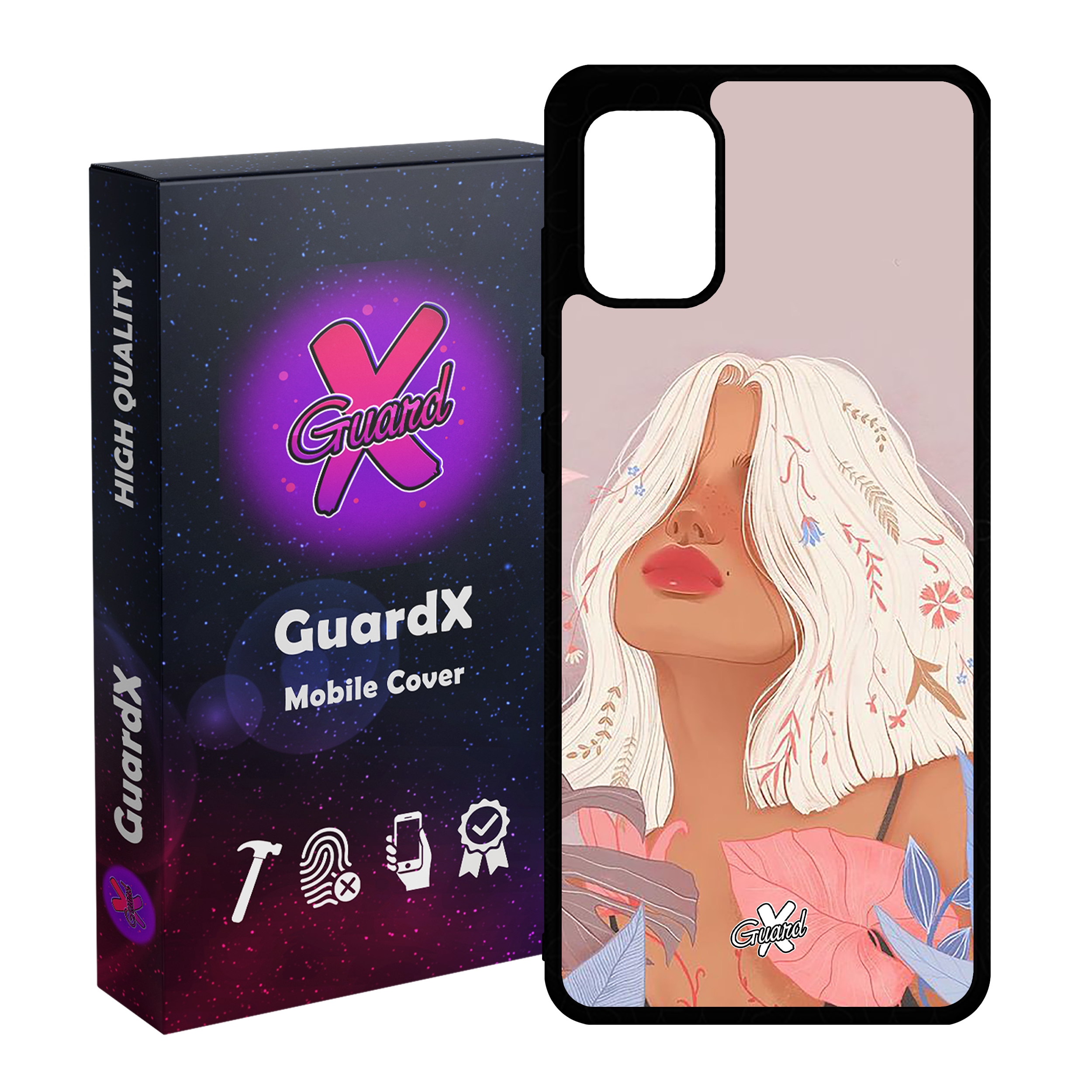 کاور گارد ایکس طرح دختر مدل Glass10343 مناسب برای گوشی موبایل سامسونگ Galaxy A31