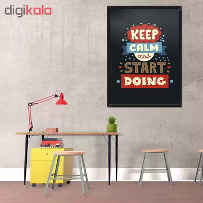 تابلو فنچ آرت طرح Keep Calm کد QT102D