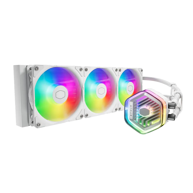 خنک کننده مایع پردازنده کولر مستر MASTERLIQUID 360 ATMOS WHITE