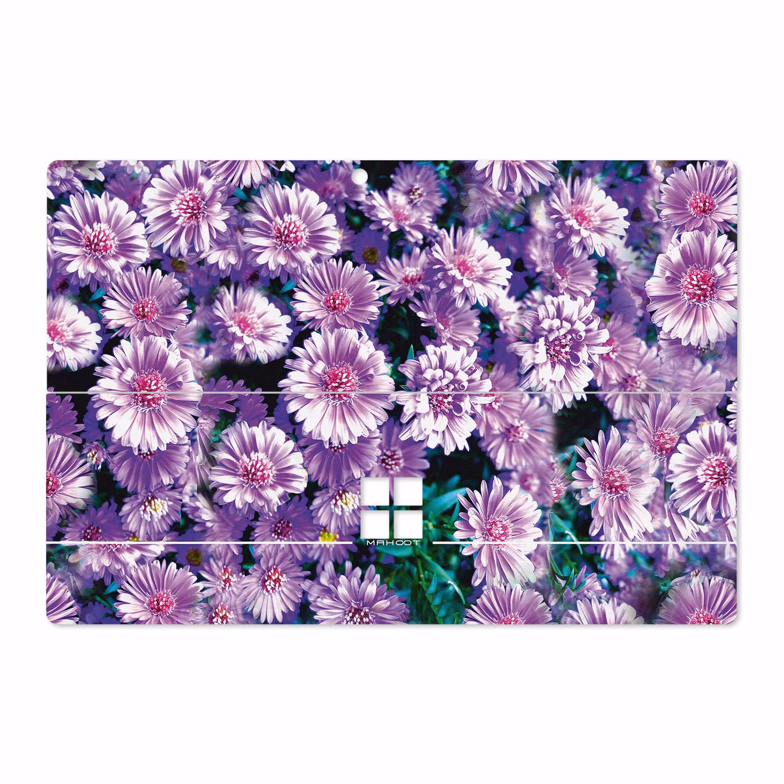 برچسب پوششی ماهوت مدل Purple-Flower مناسب برای تبلت مایکروسافت Surface Pro 4 2015