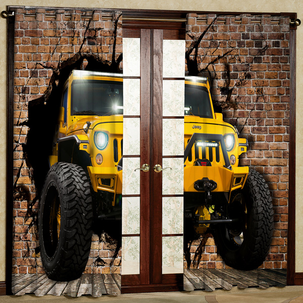 پرده مدل چاپی هازان پانچی کد511 سایز 200x140 سانتی متر