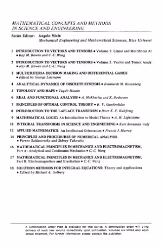 خرید و دانلود نسخه کامل کتاب Solution Methods for Integral Equations: Theory and Applications