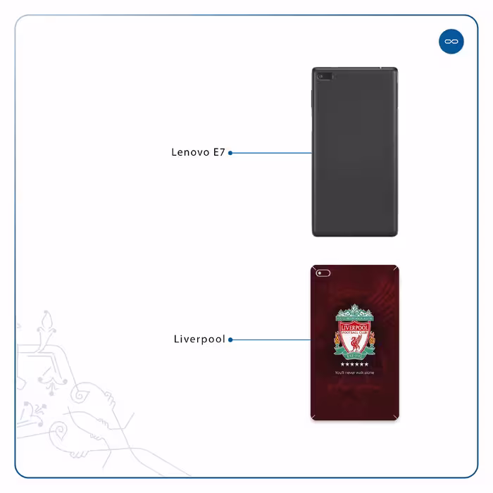 برچسب پوششی ماهوت مدل Liverpool مناسب برای تبلت لنوو E7