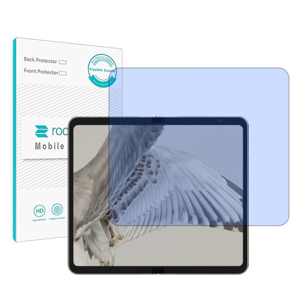 گلس گوگل Pixel Fold مدل نانو هیدروژل آنتی بلو برند راک اسپیس کد28091 سایز L