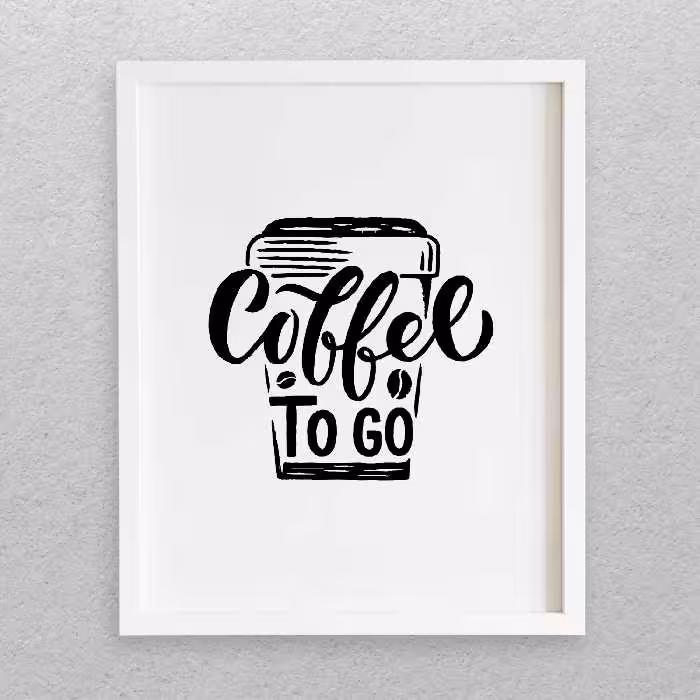 تابلو مدل نوشته انگلیسی طرح COFFEE کد 719