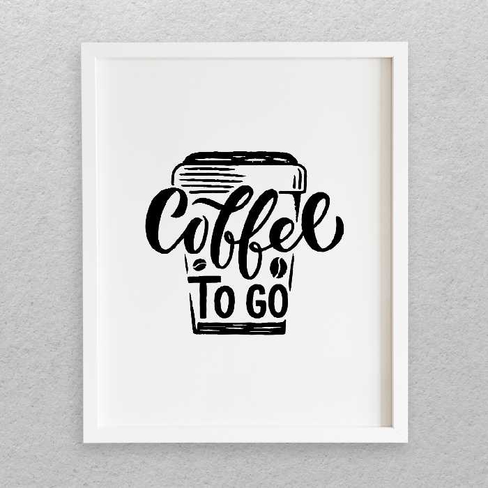 تابلو مدل نوشته انگلیسی طرح COFFEE کد 719