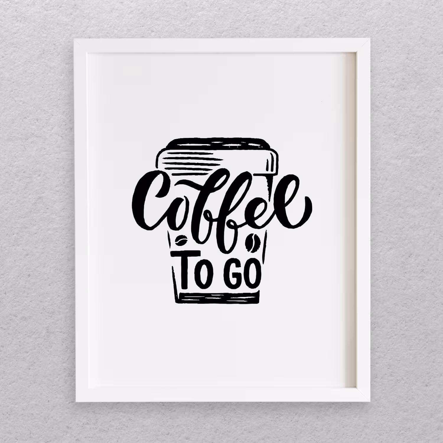 تابلو مدل نوشته انگلیسی طرح COFFEE کد 719
