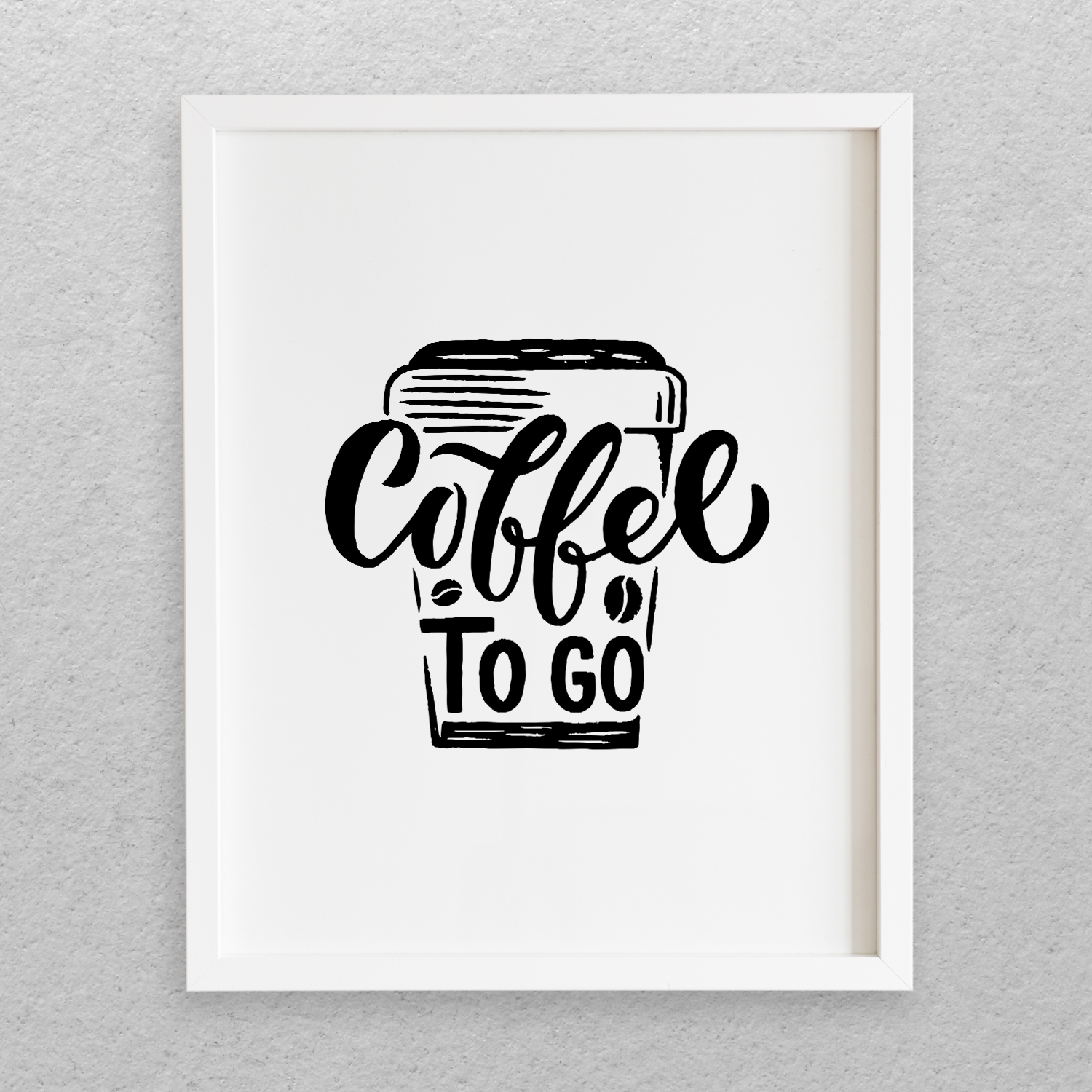 تابلو مدل نوشته انگلیسی طرح COFFEE کد 719