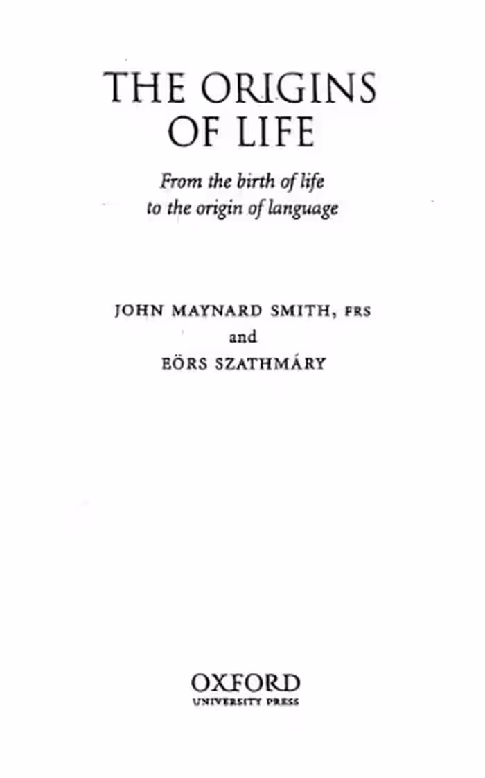 خرید و دانلود نسخه کامل کتاب The Origins of Life: From the Birth of Life to the Origin of Language