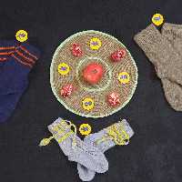 جوراب ساق کوتاه 100 درصد پشمی و دستباف مناسب فصول سرد سال با خواص طبی و درمانی