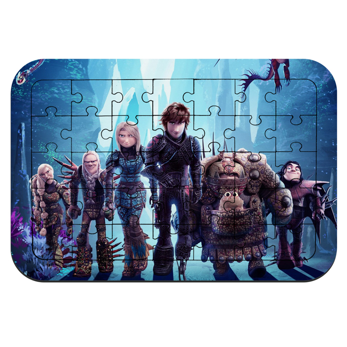 پازل 35 تکه طرح انیمیشن مربی اژدها مدل NI1748 