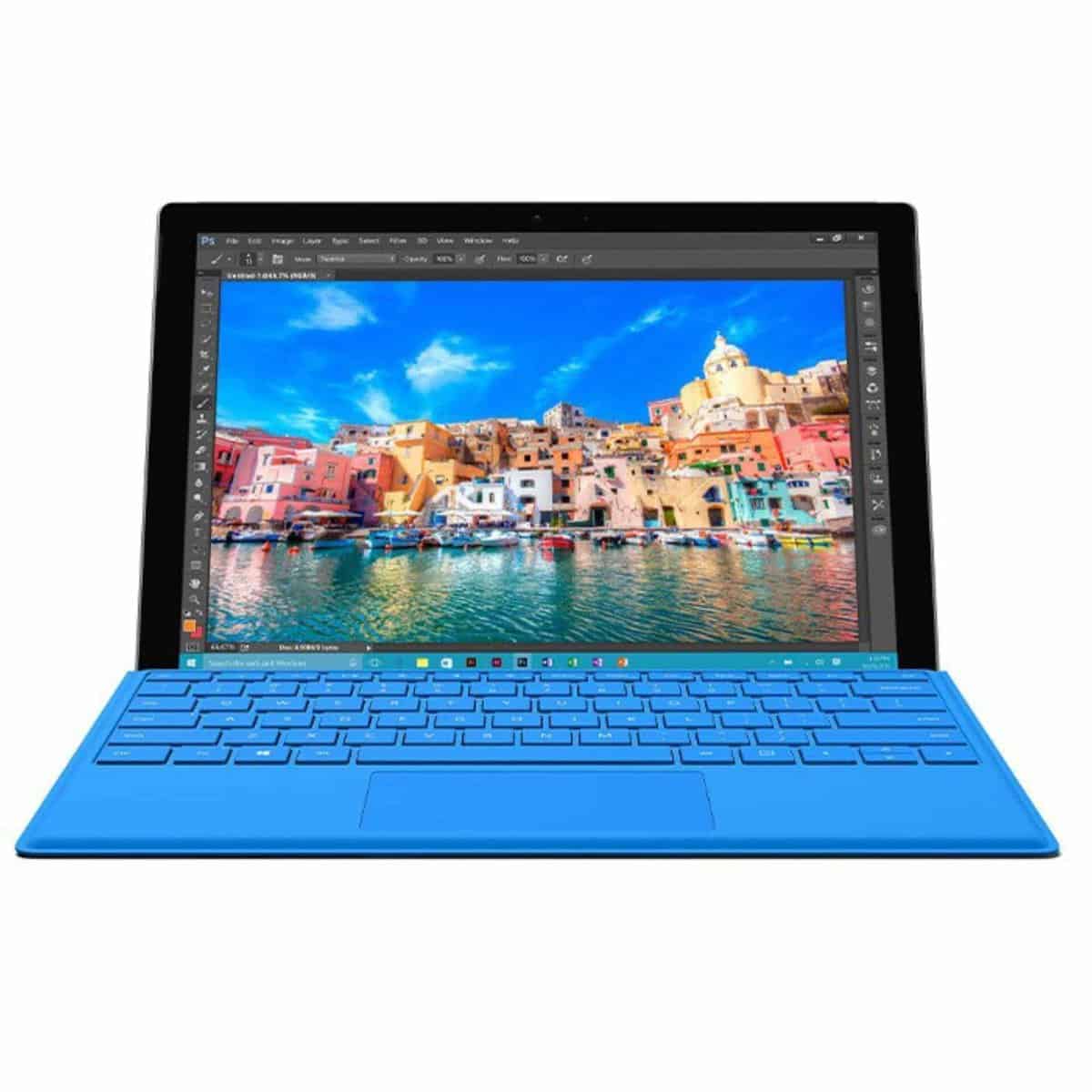 خرید و قیمت تبلت ویندوزی کارکرده مایکروسافت سرفیس پرو 4 مدل Microsoft Surface Pro 4   Keyboard - i7 8GB - آسیا لپتاپ