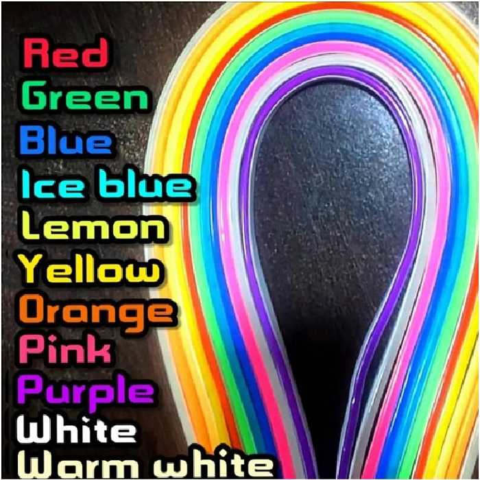 تابلو ال ای دی میشانه مدل نئون فلکسی طرح پیتزا برگر کد 75