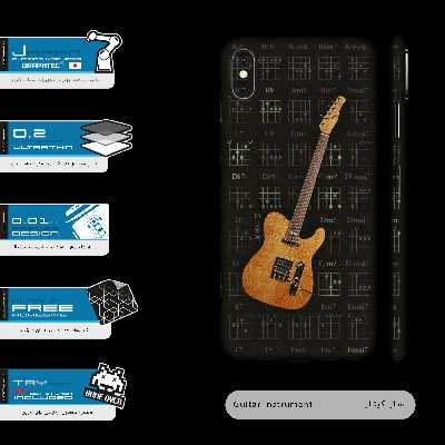 برچسب پوششی ماهوت مدل Guitar-Instrument-FullSkin مناسب برای گوشی موبایل اپل iPhone Xs Max