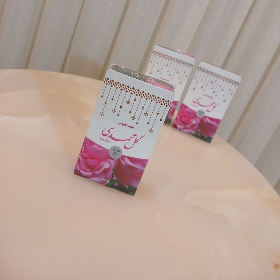 عطر طبیعی گل محمدی طبیب 2.5 گرمی