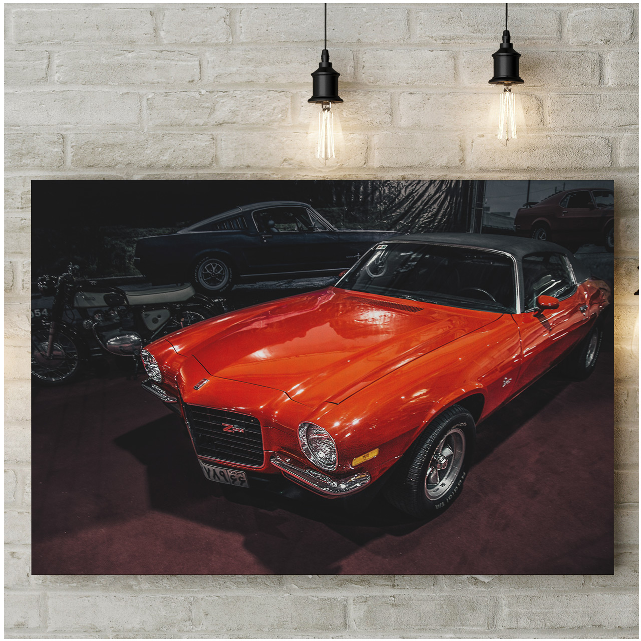 تابلو شاسی طرح ماشین قرمز کد 614