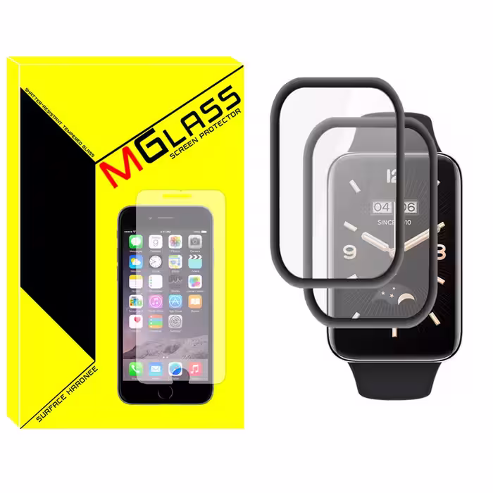 محافظ صفحه نمایش نانو ام‌گلس مدل Pmma-MG مناسب برای ساعت هوشمند شیائومی Mi band 7 pro بسته دو عددی | کالا برتری