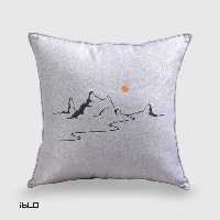 کوسن نقاشی طرح صحرا