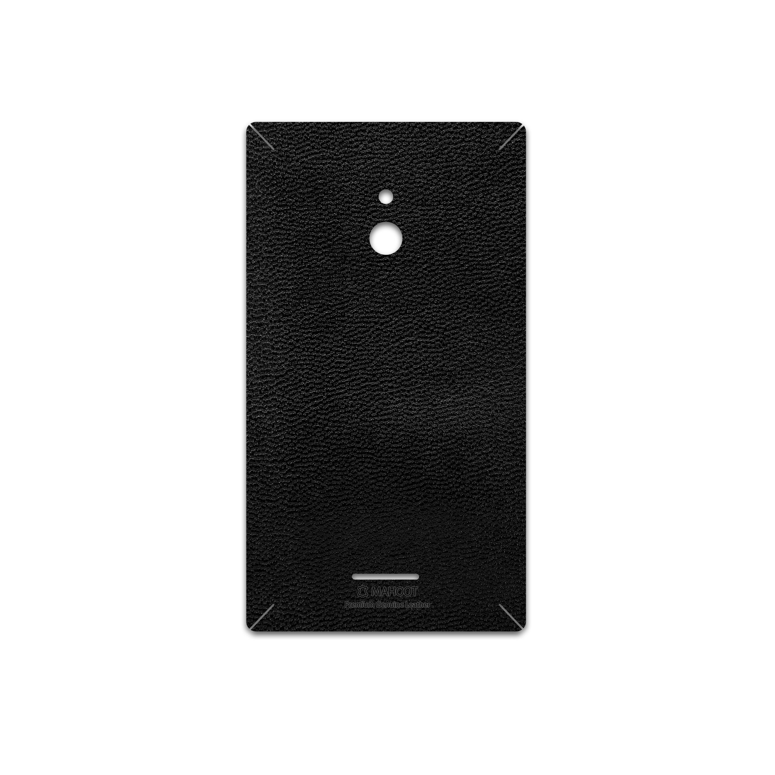 برچسب پوششی ماهوت مدل Black-Leather مناسب برای گوشی موبایل نوکیا XL