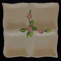 شیرینی خوری سرامیک هیوا طرح چهارفصل رز برجسته کد 11016069