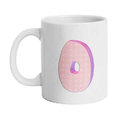 ماگ دارلی طرح حرفO مدل MG2528