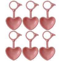 پیمانه ادویه طرح قلب بسته 6 عددی