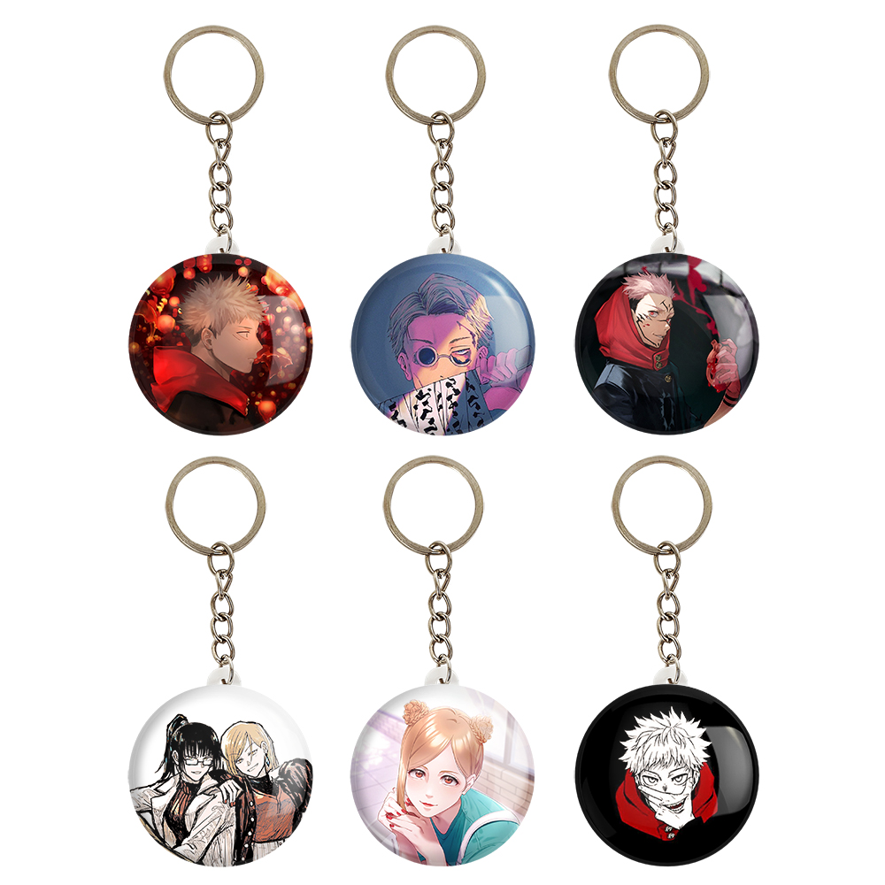 جاکلیدی خندالو مدل انیمه جوجوتسو کایزن کد 423A مجموعه 6 عددی