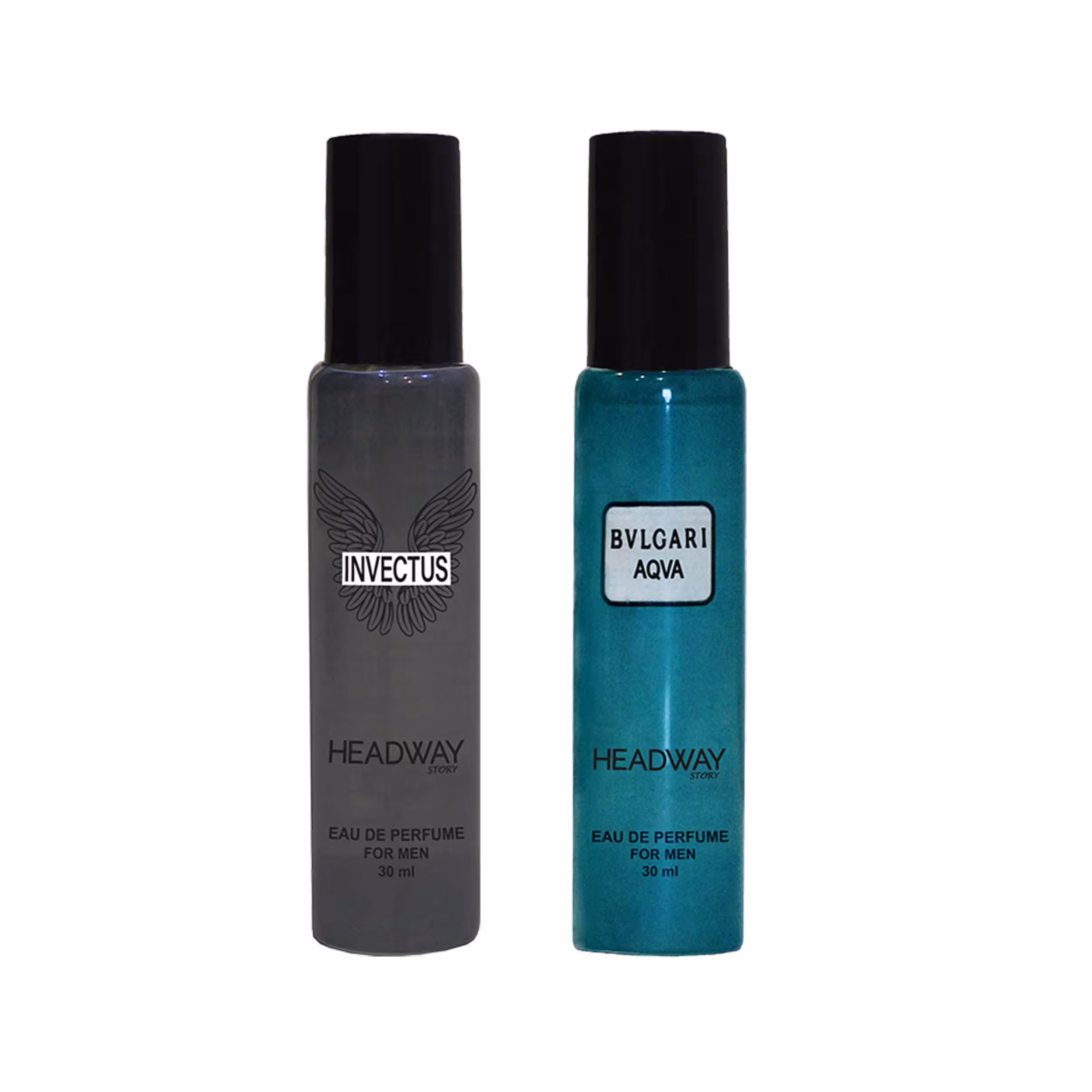 عطر جیبی مردانه هدوی استوری مدل پاکو رابان اینوکتوس و آکوا بولگاری حجم 30 میلی لیتر مجموعه 2 عددی
